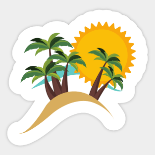 Relaxing Beach Sticker